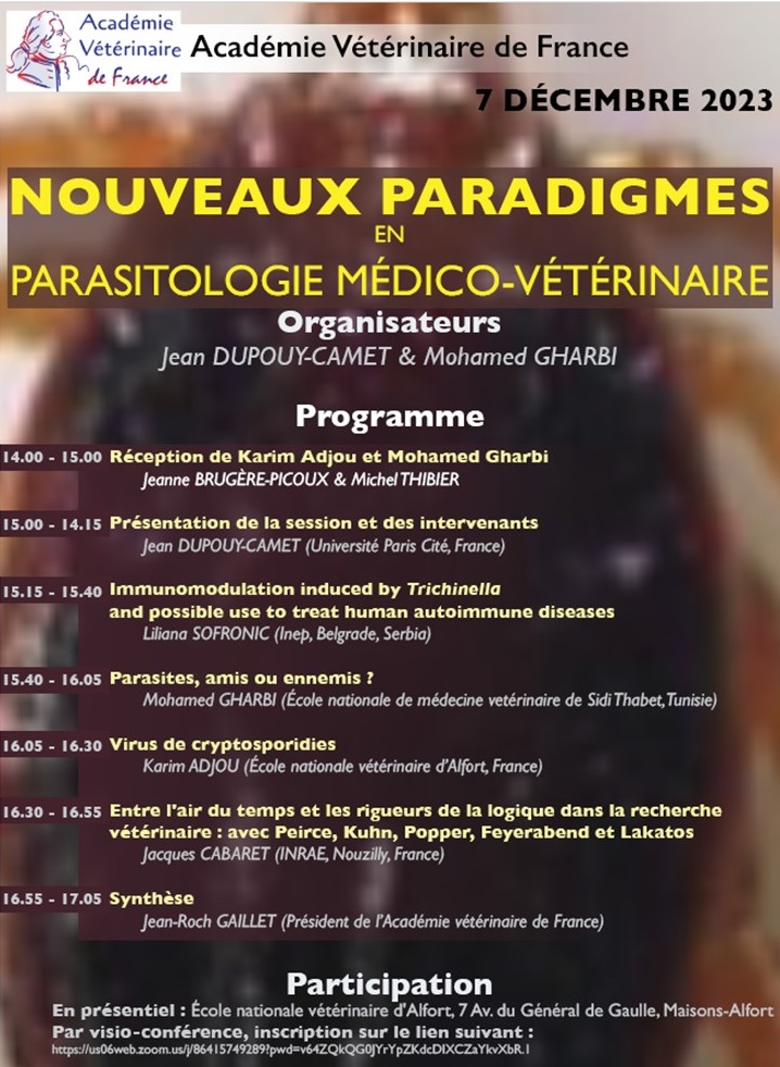 Nouveaux paradigmes en Parasitologie Médico-vétérinaire